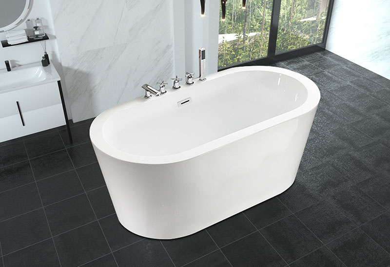 53 59 inch Small Bathtub Balneus Freestanding