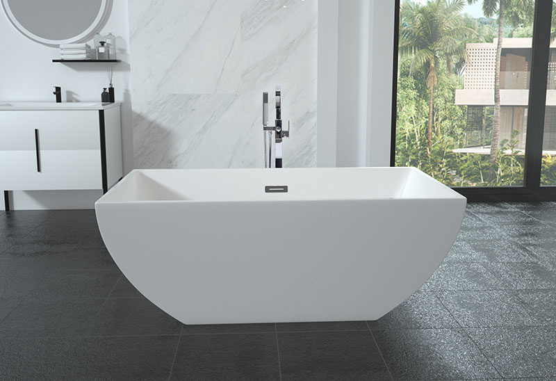 59 Inch Acrylic Soli Bath tub