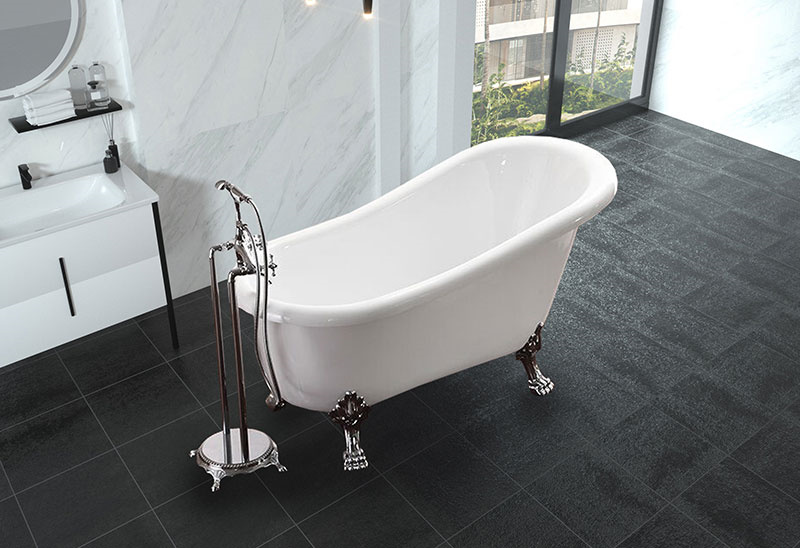 59 inch Freestanding Classical Bathtub With Pedes