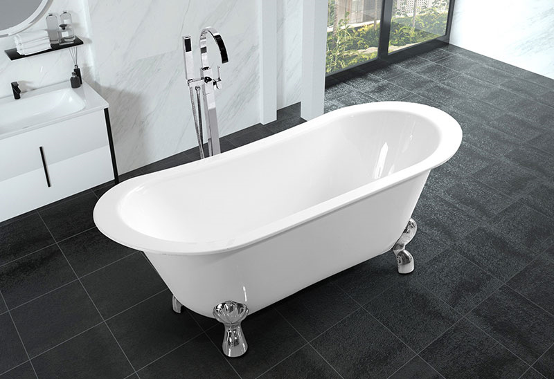 LXVII inch Classical Vintage Clawfoot Bathtub Freestanding