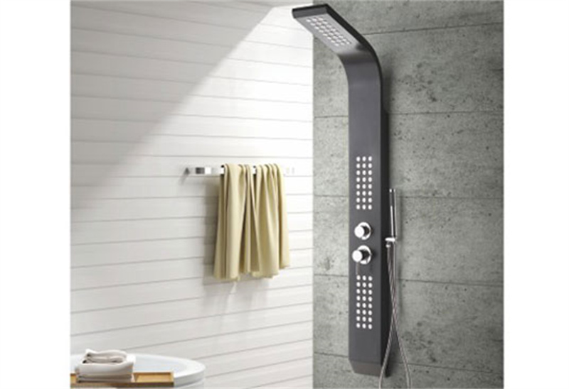 MV-L692 Black Aluminium Alloy Shower Panel