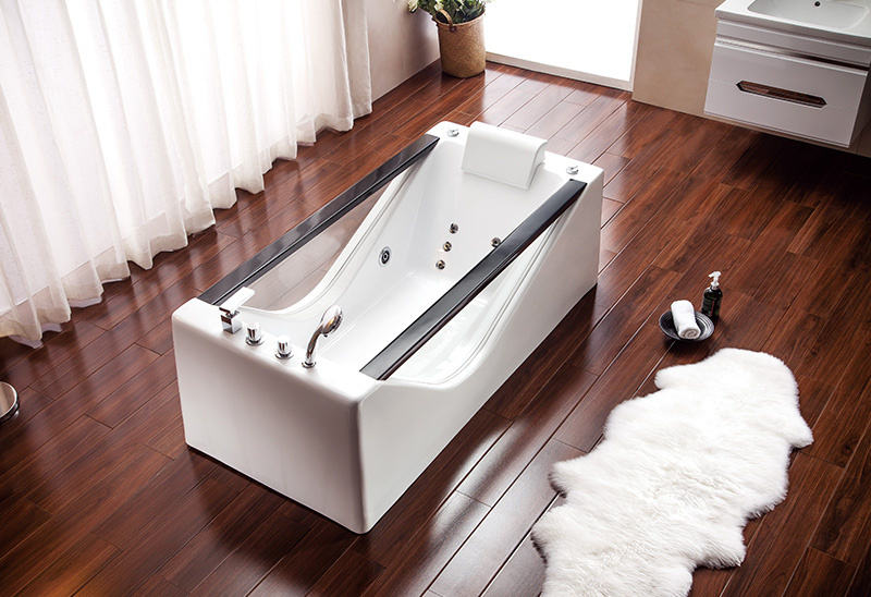 MV011L 1700mm Freestanding Massage Bathtub Jacuzzi