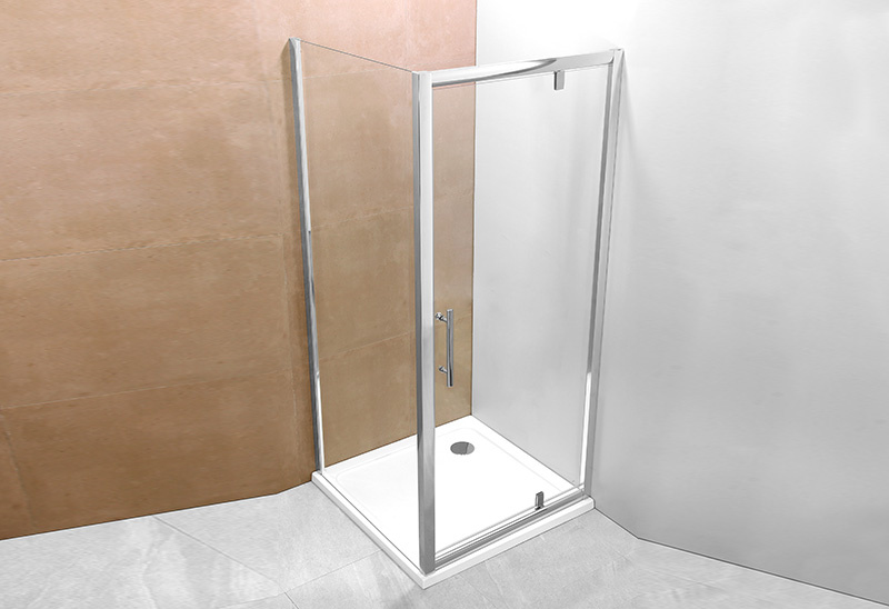 1724 Square Pivot Open Glass Shower Box