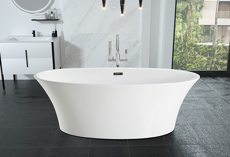 71 Inch Large Freestanding Bathtub